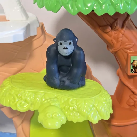 Fisher-Price Little People Zoo Talkers Safari Jungle Tree House Toddler Playset - Picture 8 of 17